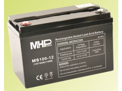 Pb akumulátor MHPower VRLA AGM 12V/100Ah (MS100-12