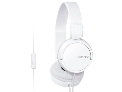 SONY slúchadlá MDR-ZX110AP handsfree, biele
