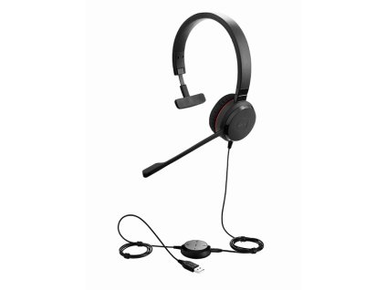 Jabra Evolve 30 II/Mono/Jack/Drôt/MS/Čierna