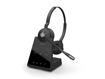 Jabra Engage 65/Stereo/DECT/Bezdrať/MS/Stand/Čierna