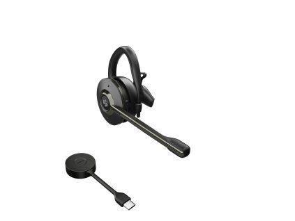 Jabra Engage 55/Mono/USB-C/DECT/Bezdrať/MS/Čierna