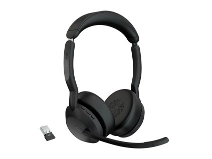 Jabra Evolve2 55/Stereo/ANC/USB/BT-USB/Bezdrať/MS/Čierna