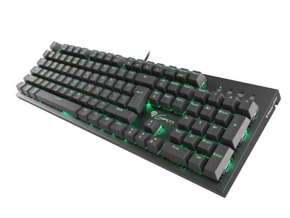 Genesis herná mechanická klávesnica THOR 300/RGB/Outemu Blue/Drôtová USB/US layout/Čierna