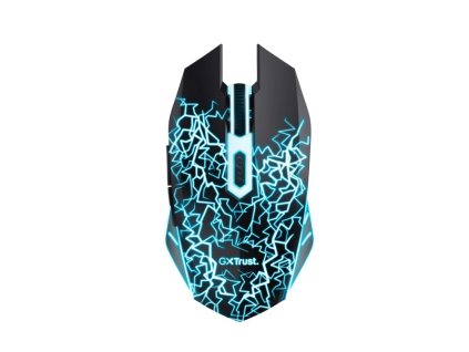 TRUST BASICS/Herná/Optická/Pre pravákov/2 000 DPI/Bezdrôtová USB/Čierna
