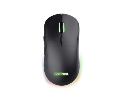 Trust GXT 927 REDEX+/Herná/Laserová/Pre pravákov/25 600 DPI/Drôtová+bezdrôtová/Čierna