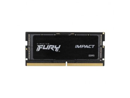 Kingston FURY Impact/SO-DIMM DDR5/16GB/6400MHz/CL38/1x16GB/Black