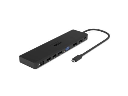 PORT CONNECT Dokovacia stanica 11v1, 1x4K, RJ45, HDMI, Display Port, VGA, USB-C 100W, 4x USB-A, micro/SD