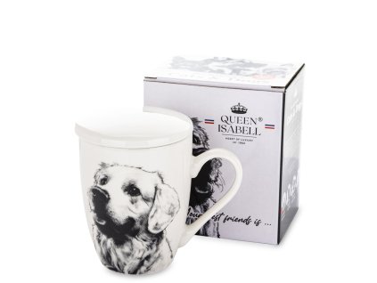 Hrnek se sítkem a obrázkem labradora 350 ml 174192