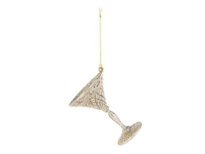 Vánoční dekorace číše šampaň 133047