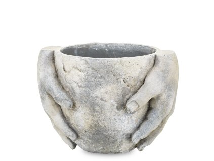 Betonový obal na květináč ruce 14 cm 142054