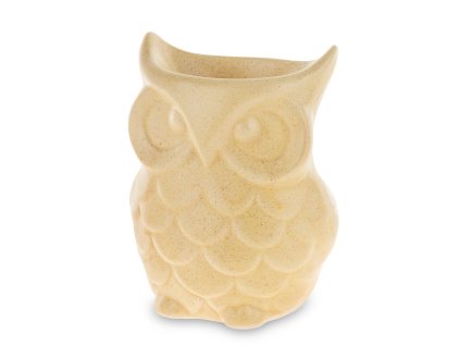 Keramická aromalampa béžová sova 145638