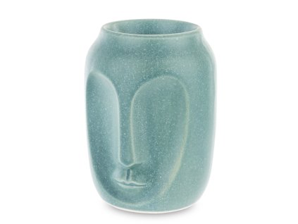 Keramická aromalampa obličej modrý 145627