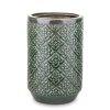 Váza s ornamenty zelená 138463