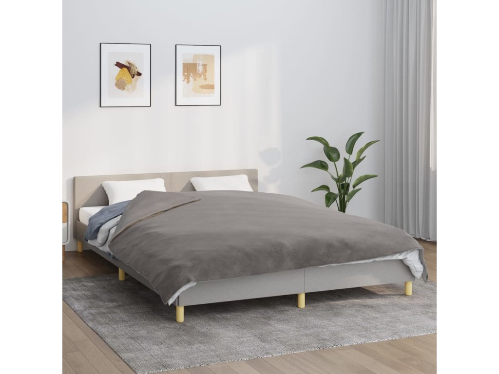 Zátěžová deka s povlečením šedá 150 x 200 cm 11 kg textil