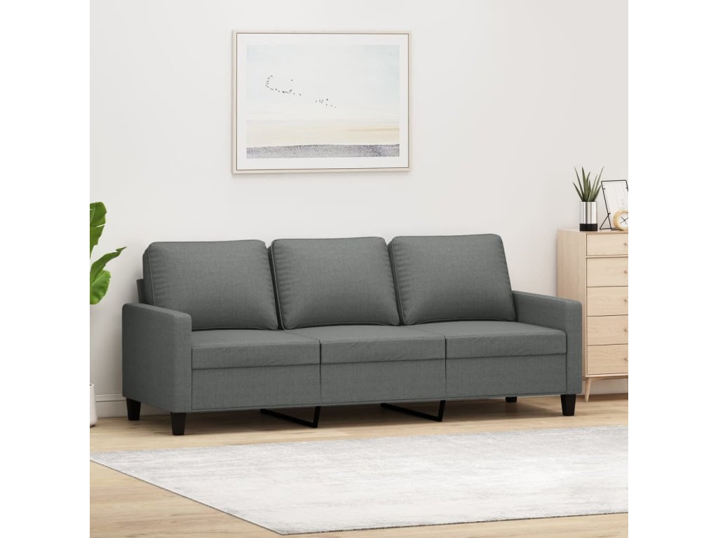 2místná pohovka taupe 140 cm textil