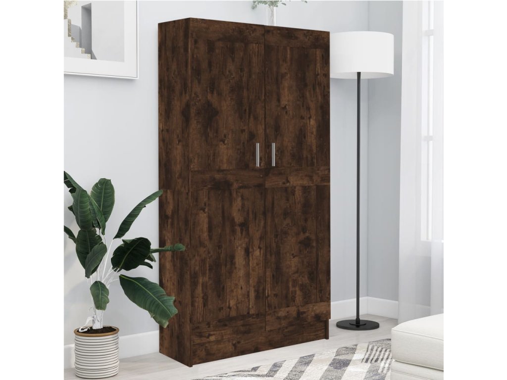 Knihovna hnědý dub 82,5 x 30,5 x 115 cm kompozitní dřevo