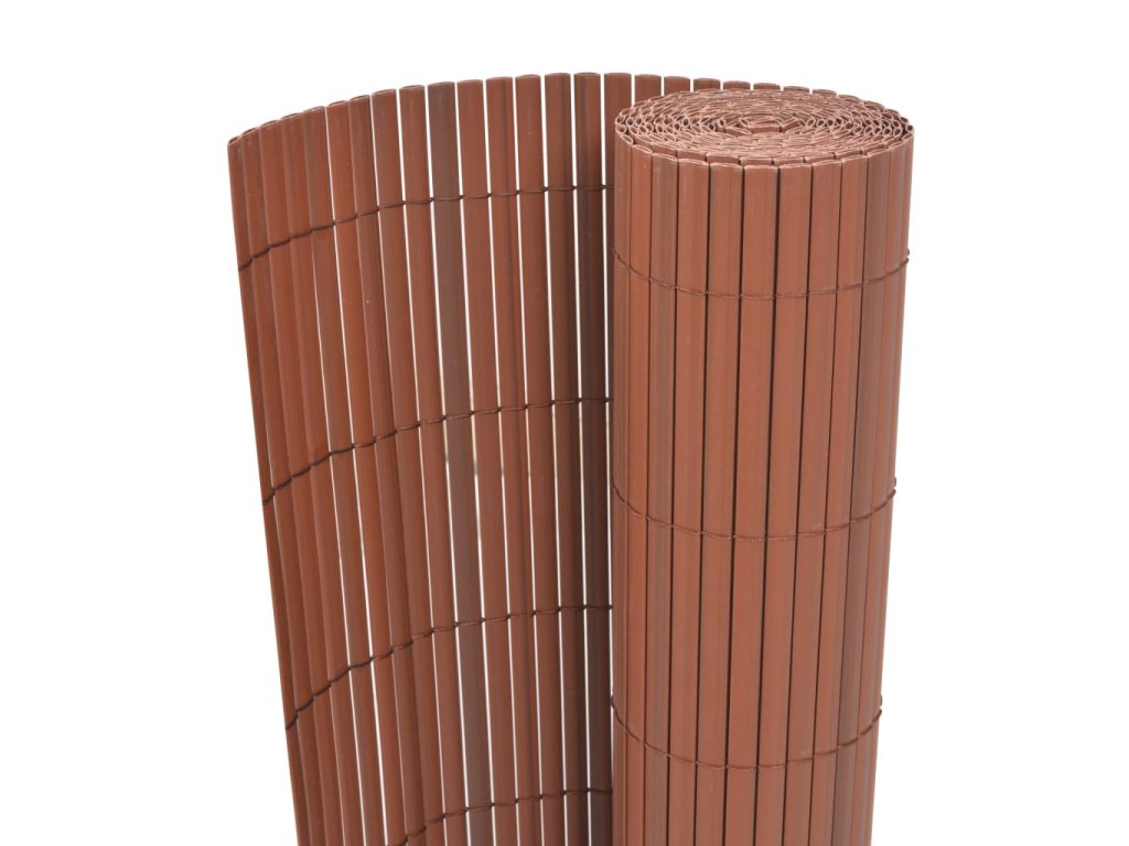 Oboustranný zahradní plot 110 x 500 cm bílý