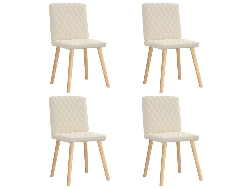 Jídelní židle 2 ks světle šedé textil