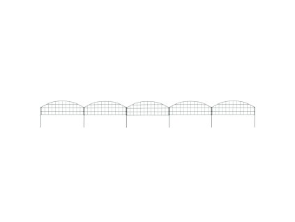 Obloukový zahradní plot 77,3 x 26 cm zelený
