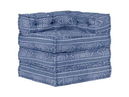 Puf 100 x 100 x 20 cm patchwork textil