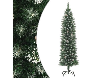 Umělý úzký vánoční stromek se stojanem 120 cm PVC