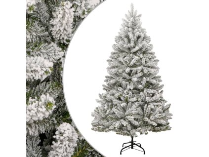 Umělý sklápěcí vánoční stromek s 300 LED a koulemi 180 cm