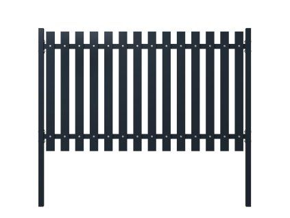 Plotový panel antracit 174,5 x 75 cm práškově lakovaná ocel