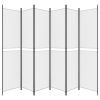 4dílný paraván černý 200x220 cm textil