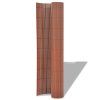 Oboustranný zahradní plot 110 x 500 cm bílý