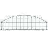 Obloukový zahradní plot 77,3 x 26 cm zelený