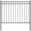 Zahradní plot ocelový 1,7 x 1,2 m černý