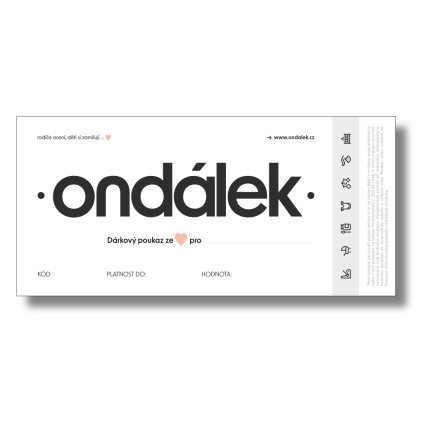 Dárkový poukaz v hodnotě 3000 Kč - bílý