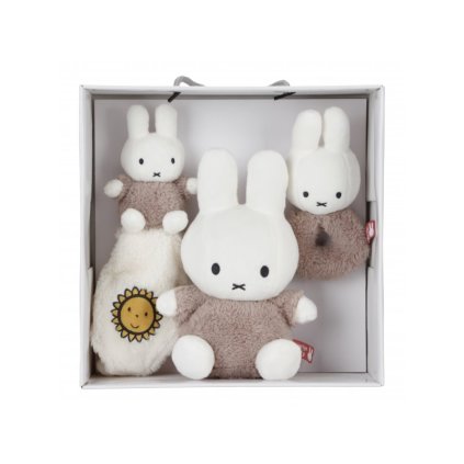 LITTLE DUTCH Dárková sada Králíček Miffy Fluffy Taupe