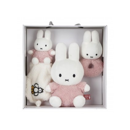 LITTLE DUTCH Dárková sada Králíček Miffy Fluffy Pink