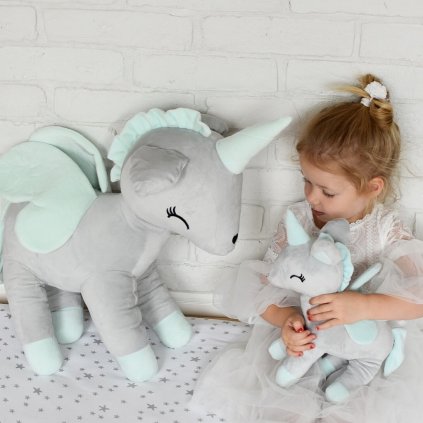 MELOOTKA Kouzelný jednorožec 60 cm Grey
