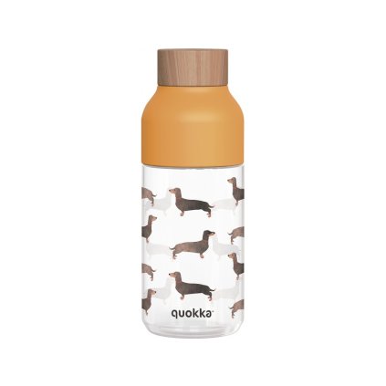 QUOKKA Plastová láhev Ice Dachshund 570 ml