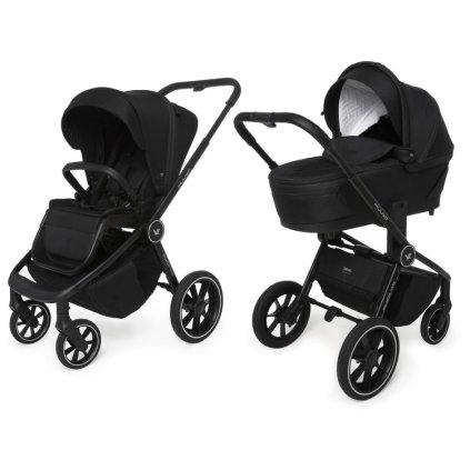 MUUVO Quick 04 multifunkční kočárek s velkými koly sada 2v1 Classik Black