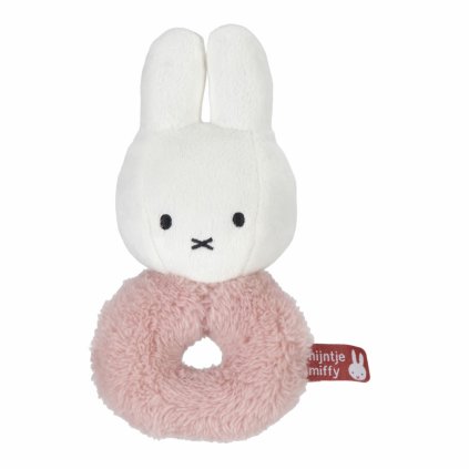 LITTLE DUTCH Chrastítko králíček Miffy Fluffy Pink