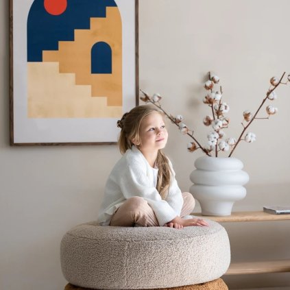 WIGIWAMA Teddy Ottoman Biscuit