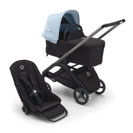 BUGABOO Dragonfly Kompletní kočárek Graphite/Midnight Black/Skyline Blue