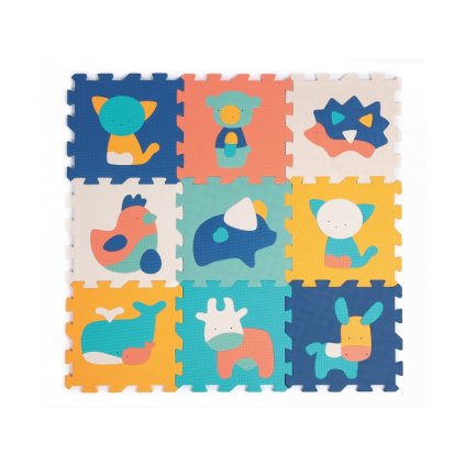 LUDI Puzzle pěnové 90 x 90 cm Zvířátka