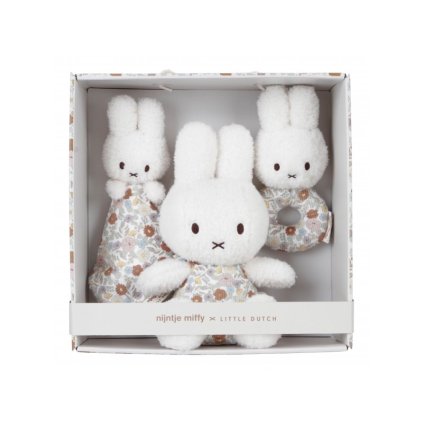 LITTLE DUTCH Dárková sada Králíček Miffy Vintage kytičky