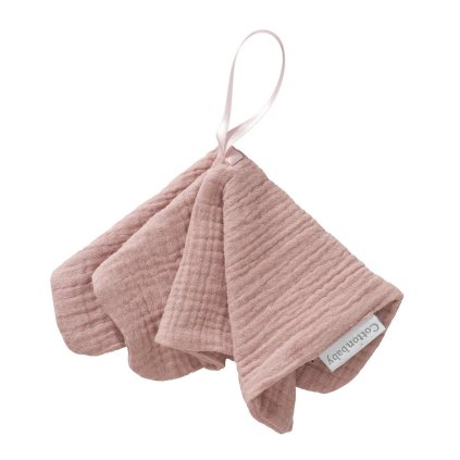 COTTONBABY Muchláček na dudlík Soft Old Pink