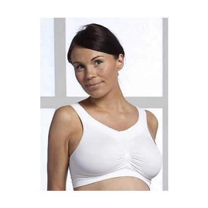 CARRIWELL podprsenka těhotenská bezešvá bílá
