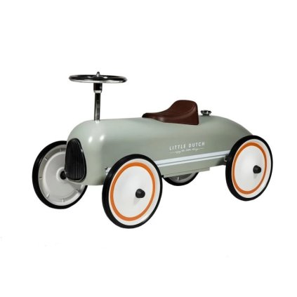 LITTLE DUTCH Odrážedlo retro auto Olive