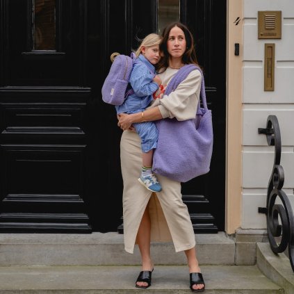 STUDIO NOOS Taška Mom Bag Teddy Lilac