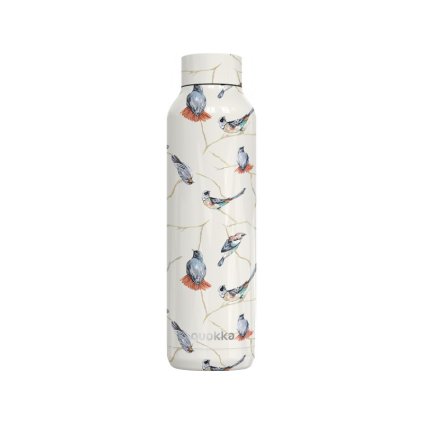 QUOKKA Nerezová termoláhev Solid Birds 630 ml