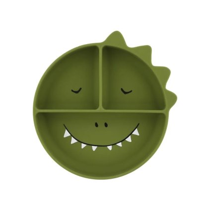 TRIXIE Dětský silikonový talíř s přísavkou Mr. Dino