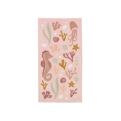 LITTLE DUTCH Osuška 120 × 60 Ocean Dreams Pink