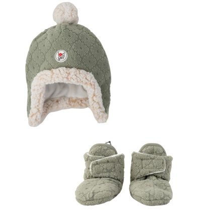 LODGER Novorozenecký zimní set Folklore Fleece Elm 3 - 6 měsíců